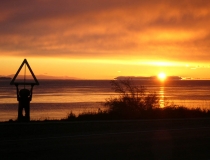 Beautiful sunset in Campbell River